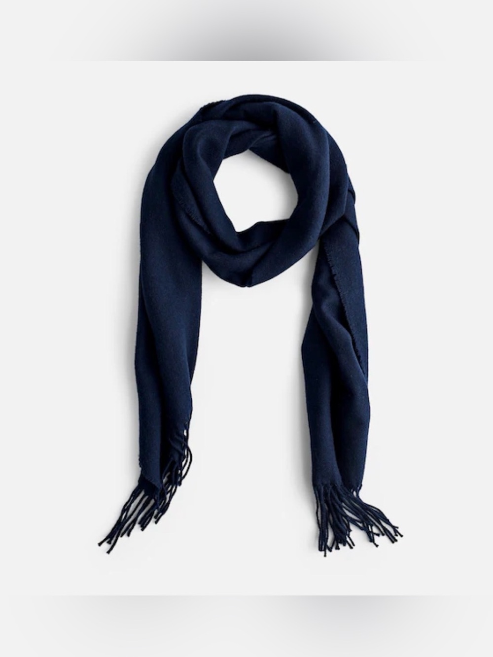 Madewell Men's Dark Navy 100% Wool Scarf.